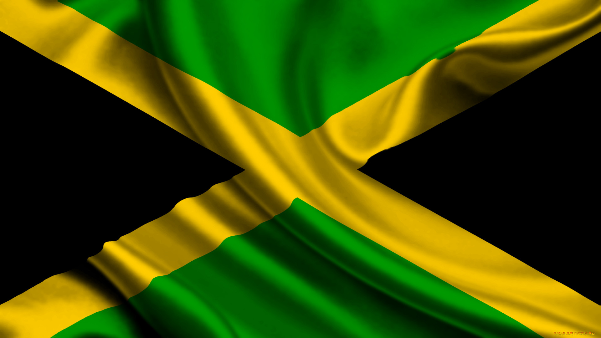 , , , jamaica, satin, flag, 